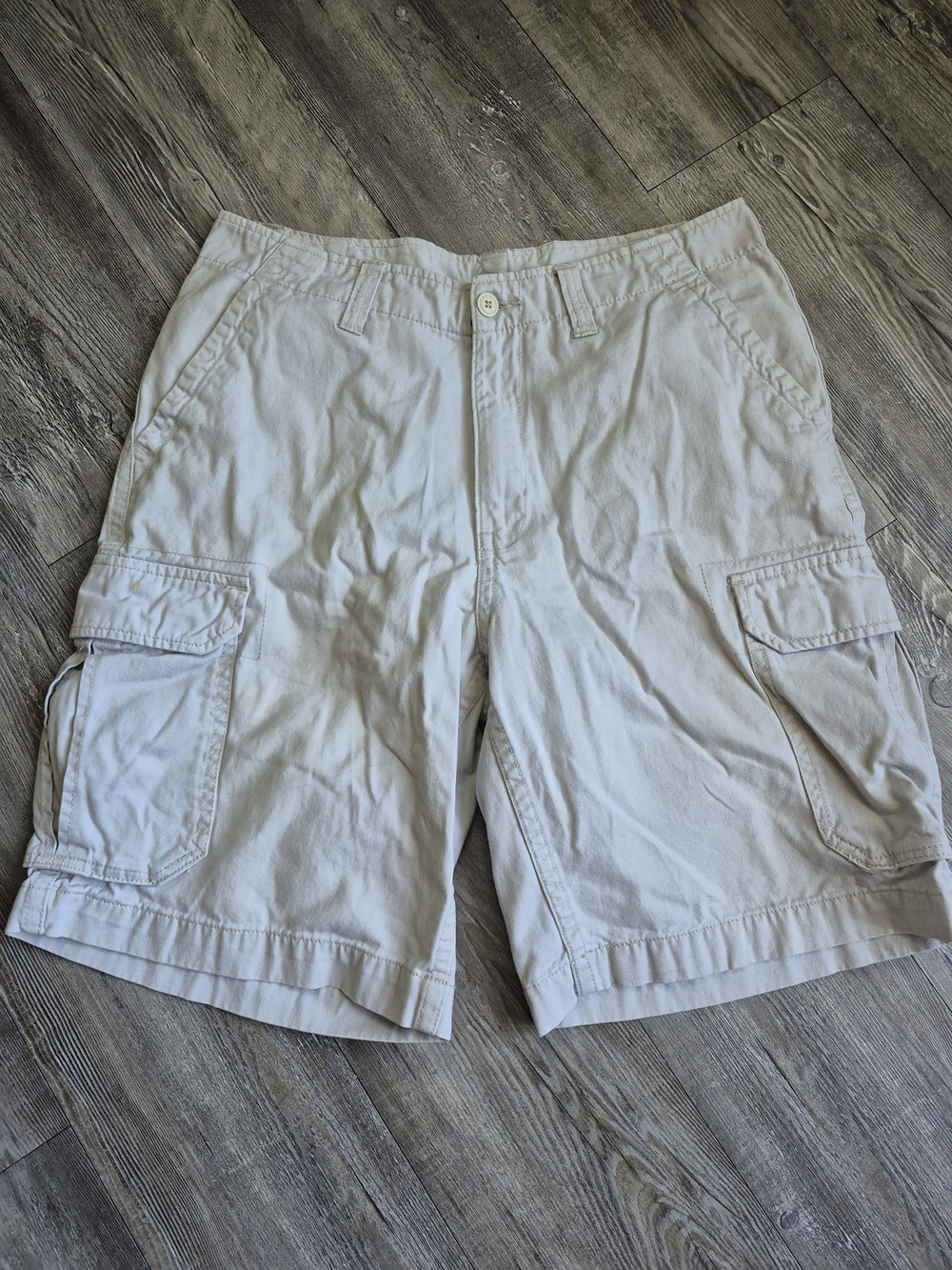 Faded Glory Men's Cargo Shorts - White